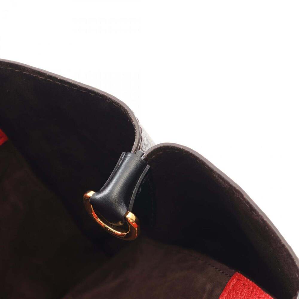 LOUIS VUITTON Authentic Black Monogram Leather Tote Bag - Picture 6 of 9